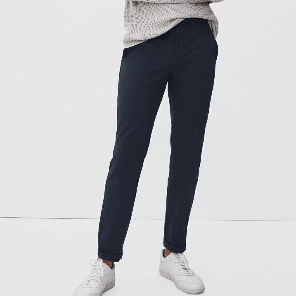 NWT Everlane Uniform The Performance Chino in Navy Men's Size 33X32